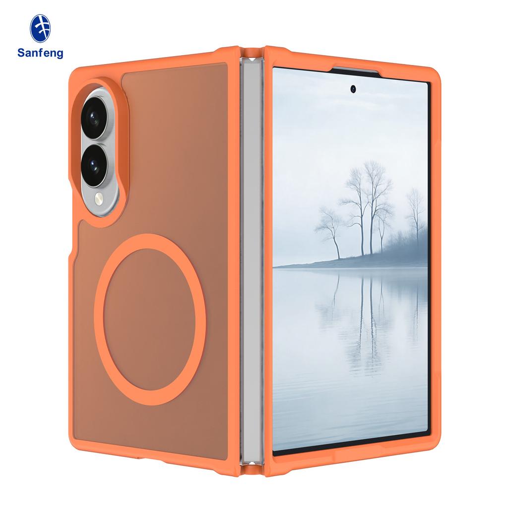 New Samsung ZFold8ultra Folding Anti-drop Mobile Phone Case Magnetic Skin Sense Fold7 Protective Case Wholesale