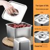 Stainless Steel Square Condiment Pot