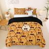 3D Printed Capybara Quilt Cover, Microfiber Duvet Cover Hidden Zipper Home Soft Touch,Fade Resistant, Hidden Zipper, Breathable