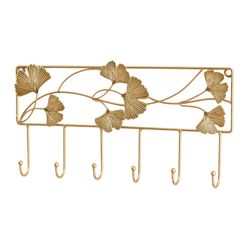 Wall Hook Wall Mount Multipurpose Ornament Leaf Design Easy to Install Decorative for Balcony Dorm Garden Bathroom Kitchen