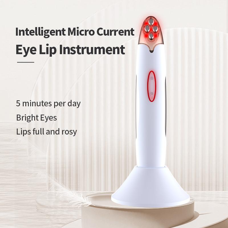 

SM-2301 Micro Current Eye Lip Massager Dark Circles Wrinkle Lip Lines Remover Beauty Tool Pink