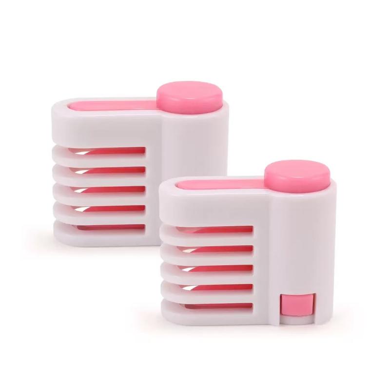 

2Pcs/Set 5 Layers Cake Slicer Adjustable Diy Bread Knife Splitter Cutting Leveler Toast Slicer Fixator For Kichen Bakeware Tool рожевий