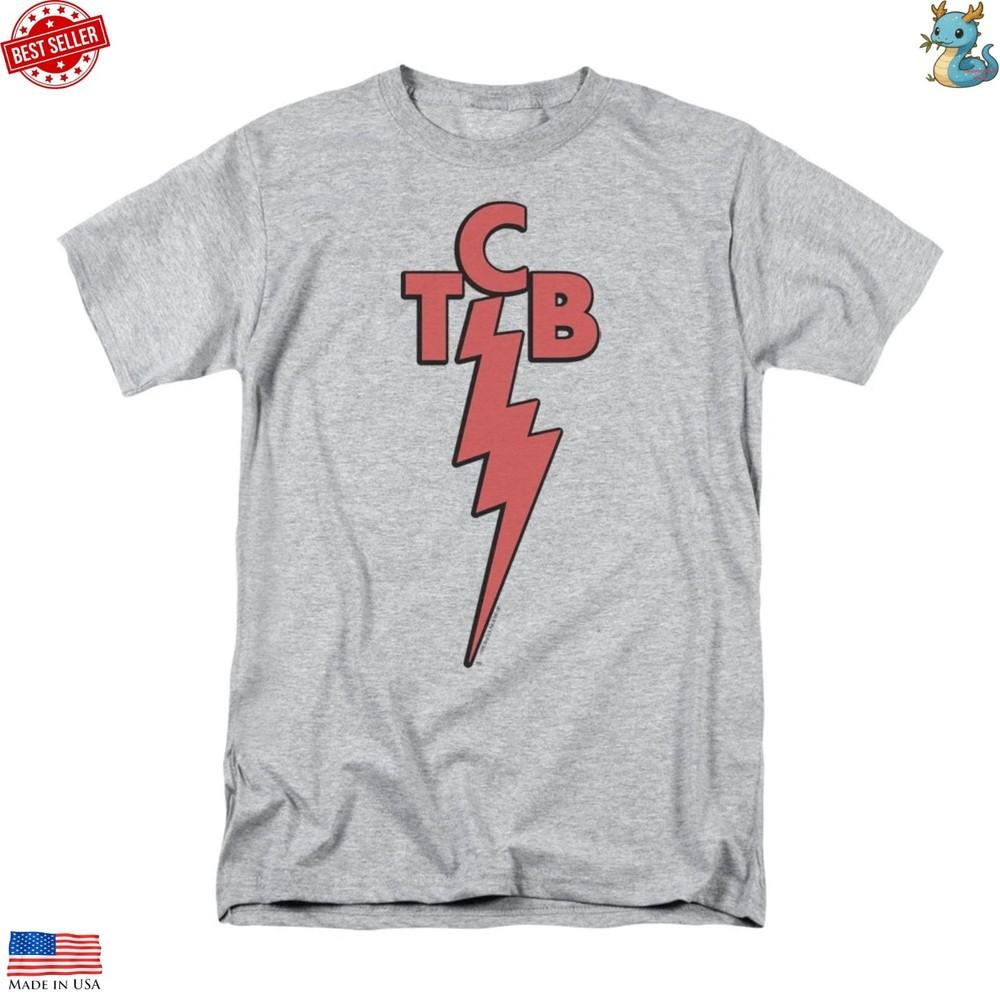 Elvis Presley TCB T Shirt Mens Licensed The King Tee Sport Gray Unisex T-Shirt XXXXL