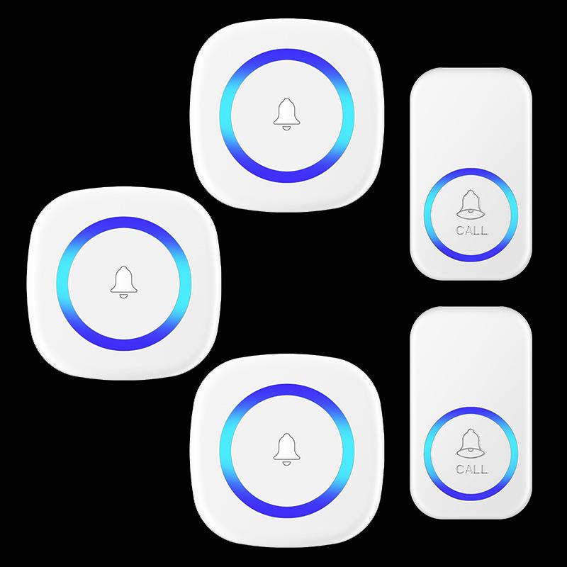 Wireless Long-Distance Doorbell for Home and Elderly, EU/UK Standard
