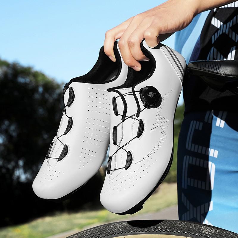 Mens Cycling Shoes With Stiff Sole Breathable Road MTB Indoor Trainer Non-Cleat Clipless Options