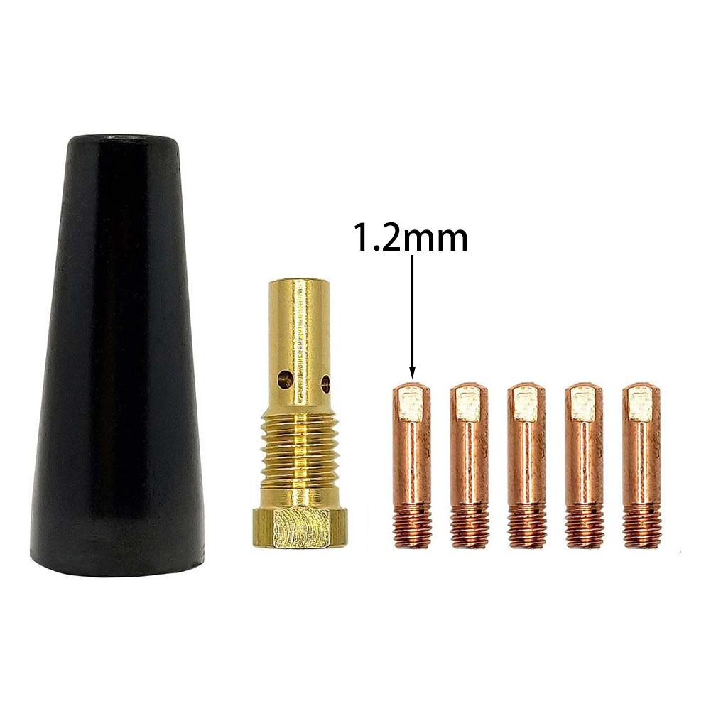 1set Conductive Tips 7PK Nozzle Tip Kit For Easy-Flux 125 Amp Welder 56355 56359 For Flux Core Welding Accessories