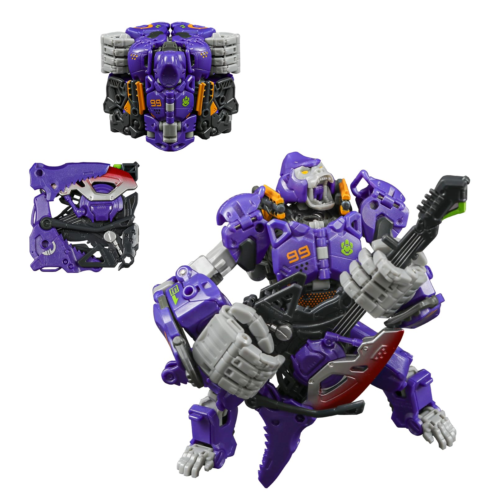 

52TOYS BEASTBOX BB-70 NEO GIO [Версия Neo Geo Трансформирующаяся Игрушечная Фигурка, Трансформация из Куба в Гориллу, Предварительно окрашенная, Высокоподвижная Акция