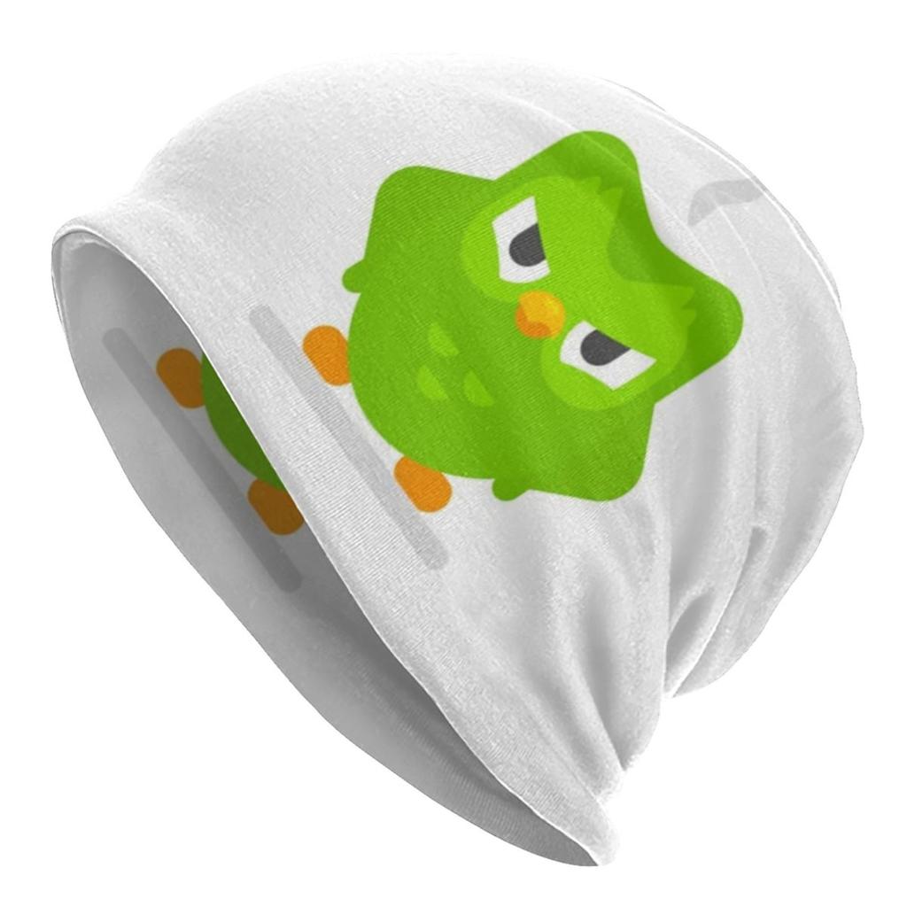 Duolingos Skullies Beanies Caps Unisex Women Unisex Streetwear Winter Warm Knit Hat Adult Bonnet Hats