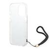 Etui do iPhone 14 Pro Guess 4G Print Strap Brązowy