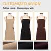 Waterproof Oil-Proof Canvas Apron for Coffee Shop and Kitchen Use