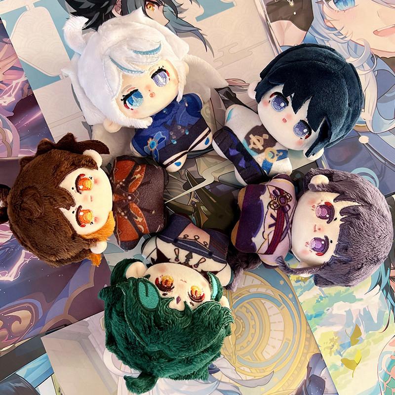 10CM Genshin Impact Peluş Bebekler Kawaii Furina Focalors Zhong Li Xiao Raiden Shogun Doldurulmuş Peluş Oyuncaklar Çizgi Film Figürlü Oyuncak Hediye
