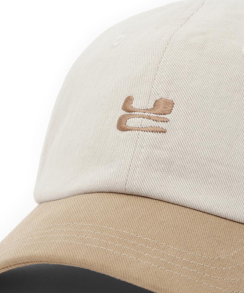 Eondeokeonteulol Four Seasons Cotton Logo Embroidered Basic Soft Top Unisex Ball Cap Uc / Washed B B / Desert Mix