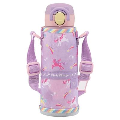 ZOJIRUSHI Water Kids Mug with For Commuting To Stainless Steel Seamless One Unicorn Lid and Gasket Easy To Clean Bottle, String, Children,