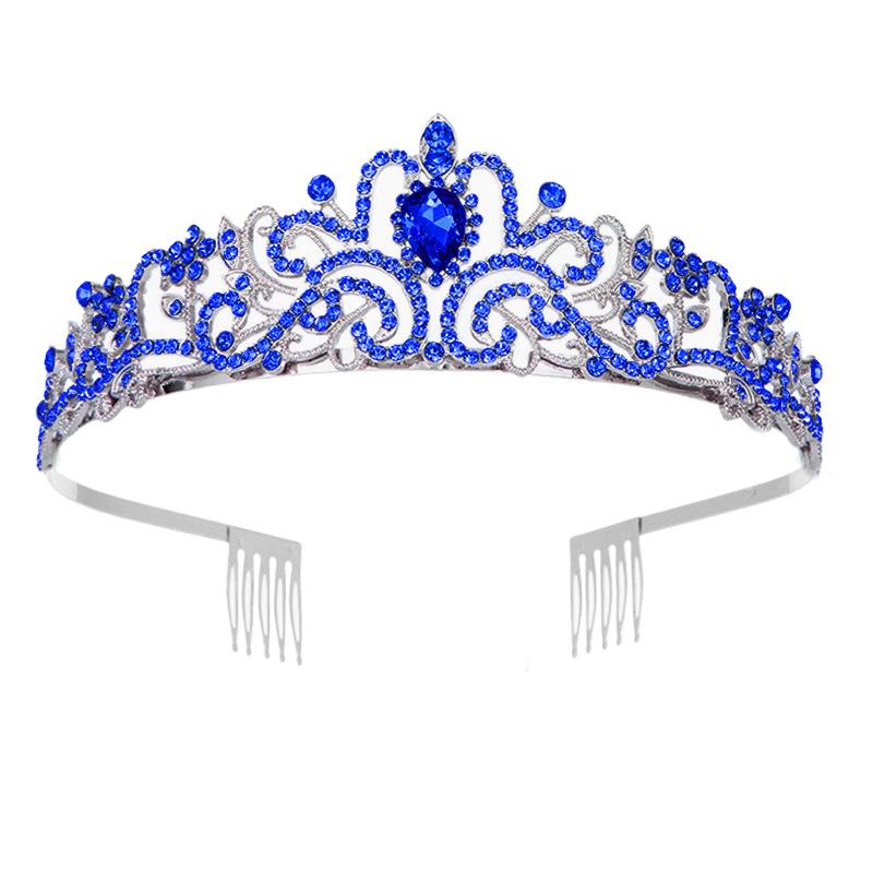 European & American Fashion Crystal Crown Bridal Headdress for Birthdays & Bachelorette Parties