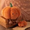 Cute Cartoon Orange Pumpkin Plush Toy Soft Comfortable Fluffy Stuffed Doll Home Decor Gift For Girl