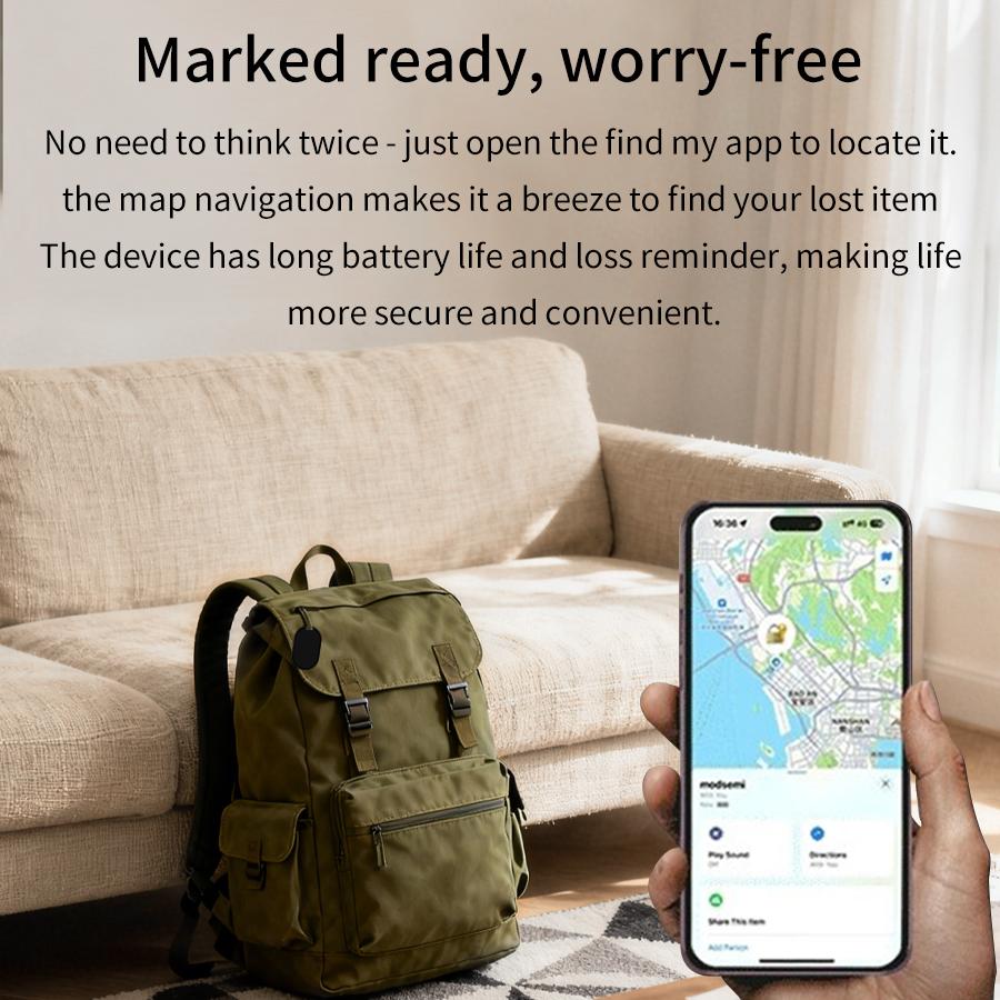 IOS Smart Tag GPS Tracker Bluetooth Global Locator Tracking Device Key Finder For iPhone Find My App Wallet Luggage Vehicles Pet