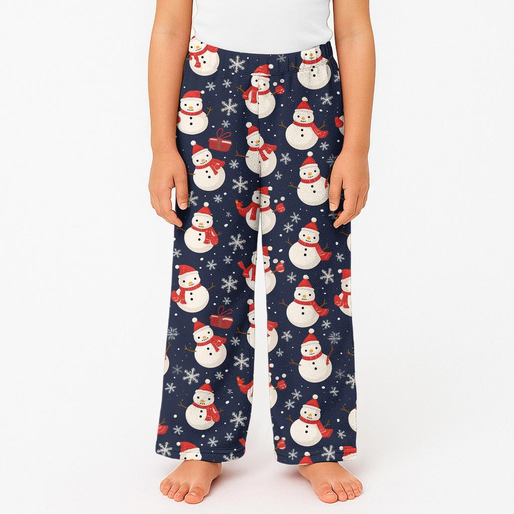 Dětské zimní kalhoty Dlouhé kalhoty po celé délce Potištěné kalhoty