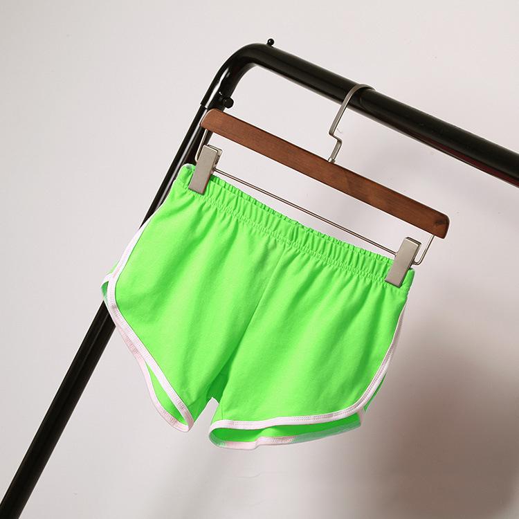 Women Solid Color Sport Shorts Casual Yoga Beach Soft and Comfortable Short Pants