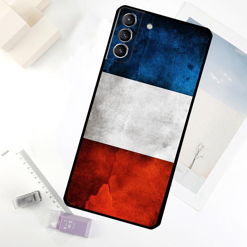 France National Flag Phone Case For Samsung Galaxy S25 S24 S23 S22 S21 S20 S26 Ultra S10 Plus S23 FE S25 FE Cover
