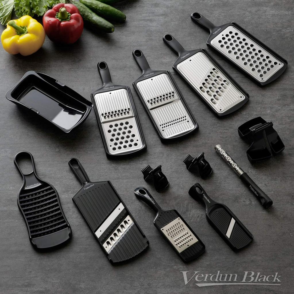 Shimomura Kogyo Antibacterial Verdun Black Stainless Steel Radish Dishwasher Made In Niigata Prefecture Japanese-made Grater, Grater, Safe, VB-609,
