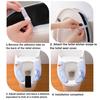 Capac Capac WC Moale Flanelă Anti-Alunecare Lavabil Pernă Pad Model Balenă Desene Animate Elastic Potrivit Rotund Alungit Pătrat Covoraș Capac WC