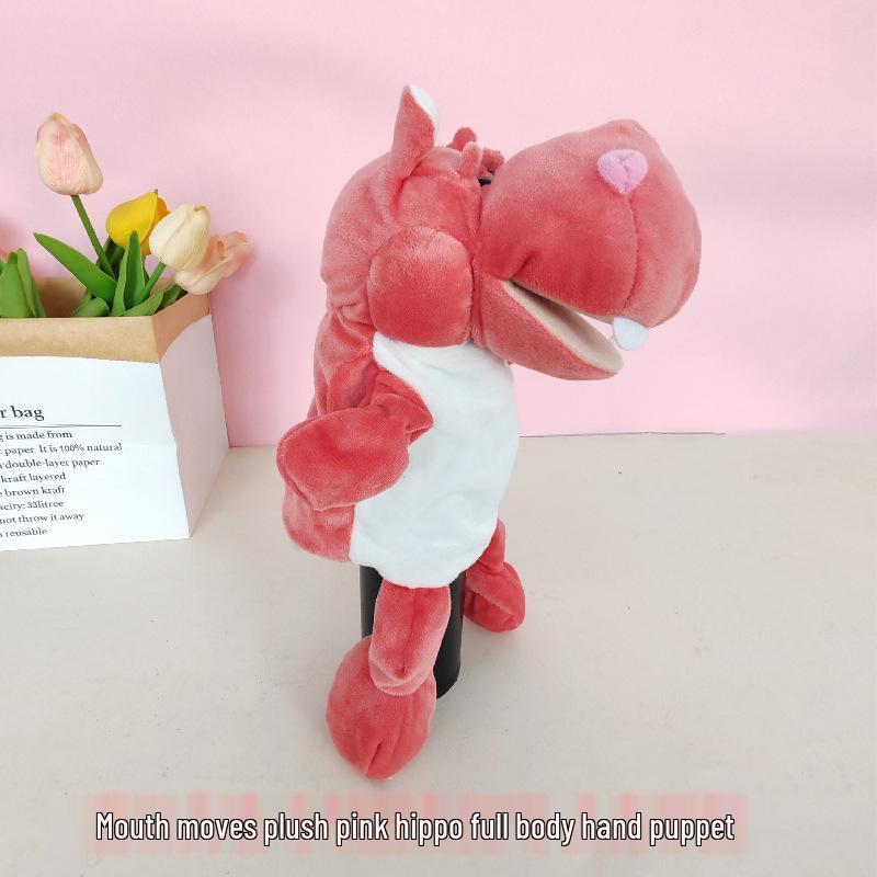 Animal Hand Puppet Plush Toy for Parent-Child Interaction - Storytelling Glove Doll with Movable Mouth
