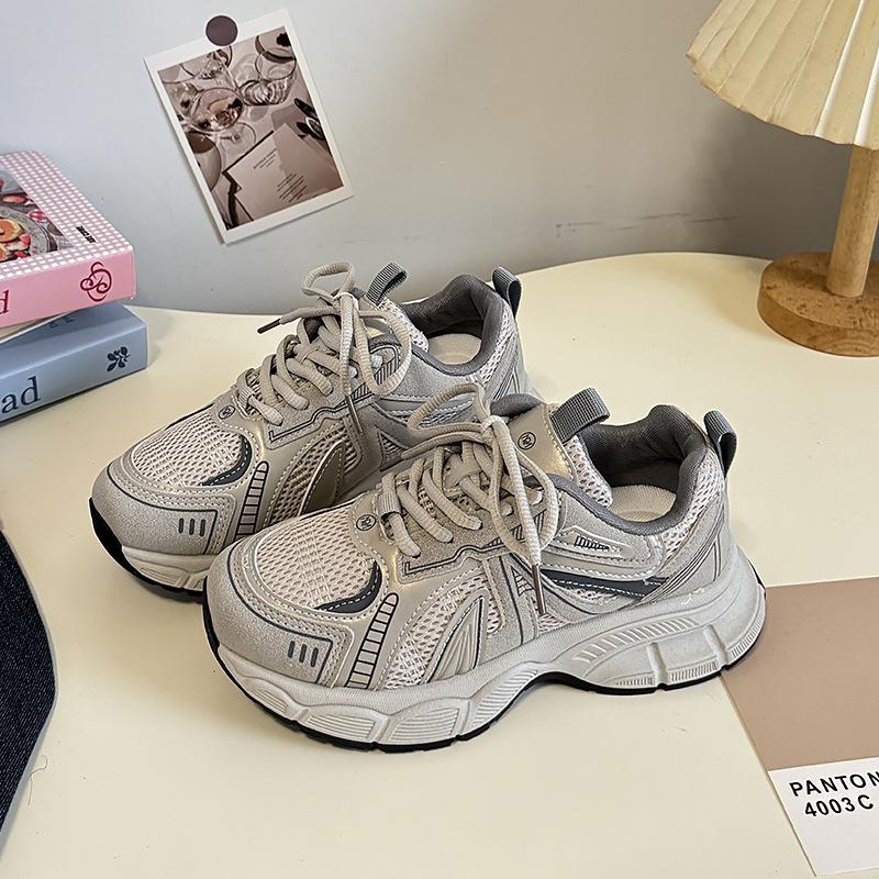 

Fashion 2025 Ladies Vintage Chunky Platform Dad Shoes Female Low-top Shoes Leopard Skateboard Shoes for Women Versatile Casual Shoes 40