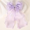 RAINBOW BOWS 1Pcs Cream Colored Bow Hair Clip Super Fairy Back Head Clips Elegant Women Ponytail Fahion Hair Accessories