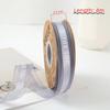 Decorative 1.1cm Chiffon Silk Ribbon "JUST FOR YOU" DIY Printed Ribbon Flexible Sheer Wrap Decor Ribbon Wedding Decoration