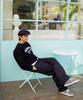 CREAM SODA LAB Lab Cr Nno1 Seoul Korea Acro Logo Sweatshirt Black
