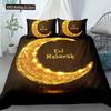 Cartoon Crescent Moon Bedding Set Twin Queen King Size Duvet Cover With Pillowcase Children Bedroom Quilt Cover Set Polyester