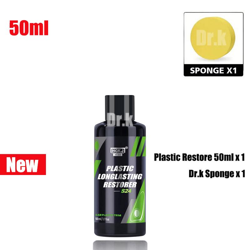 Car Plastic Restore Revitalizer Plastic Renovator Longlasting Coating Rubbers Refurbish Clean Gloss Black Shine