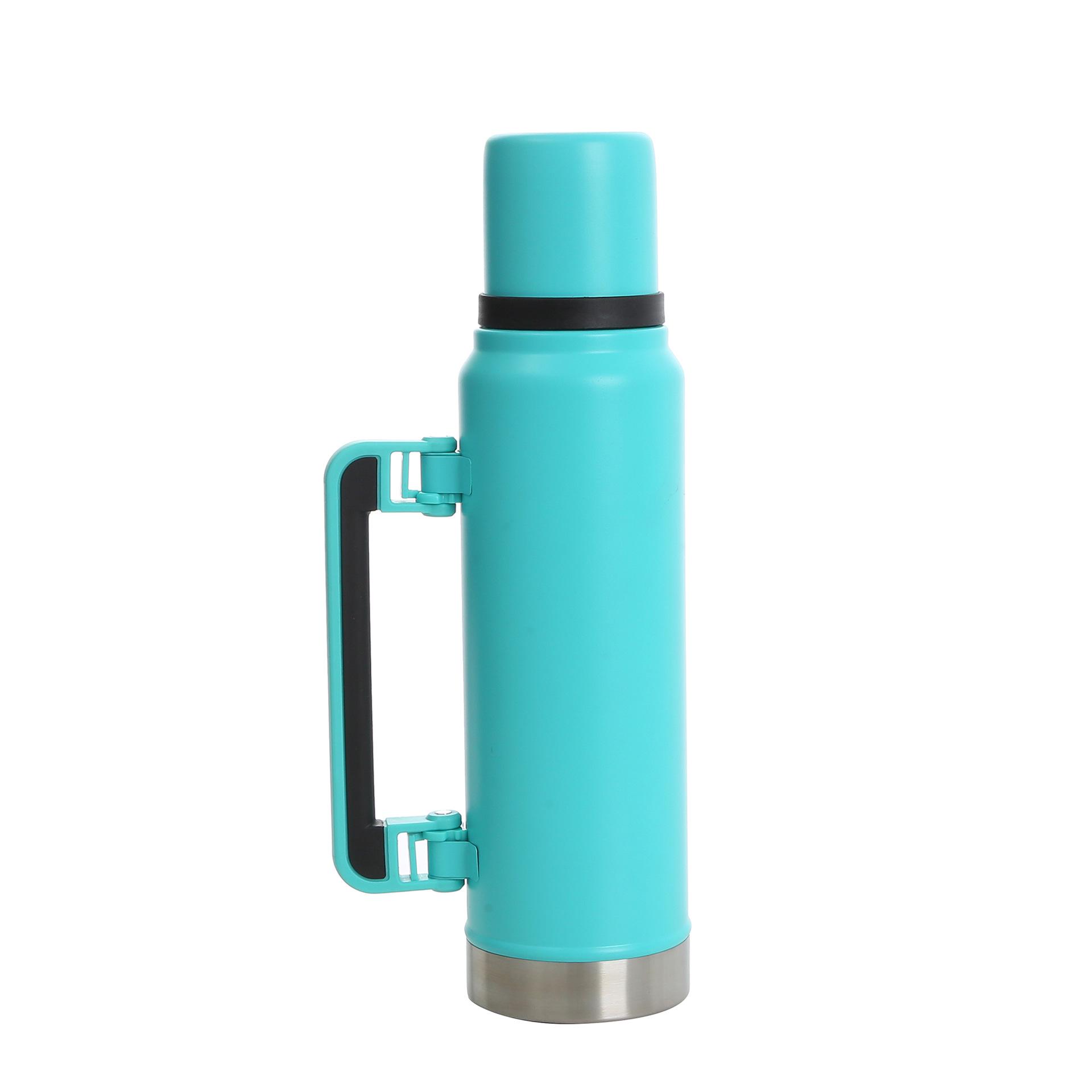 

304 Stainless Steel Insulated Travel Thermos - Large Capacity Portable Sports Bottle 1400ml світло-синій колір