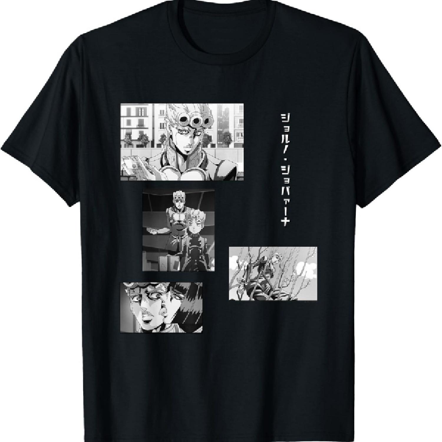 

JoJo s Bizarre Adventure Giorno Коллаж Аниме Футболка XXXXXL чёрный