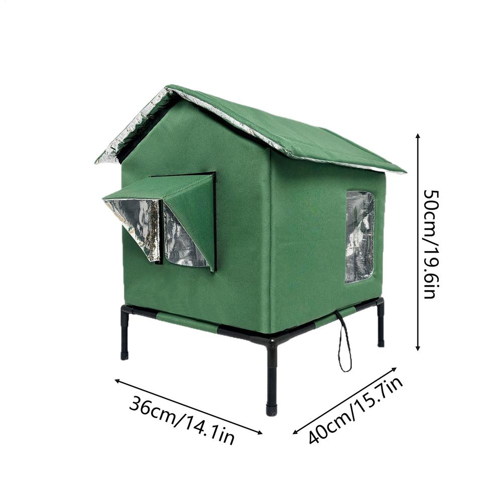 Outdoor Winter Stray Cat Shelter Cold-Proof Pet Thermal Shelter House For Garden Patio Backpacking Cold Protection