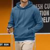 Men's Loose Fit Casual Hooded Sweatshirt Long Sleeve Pullover for Fall and Winter
