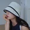 ALLINCOMPLETE Contrast Line Moon Bucket Hat  2 Colors 