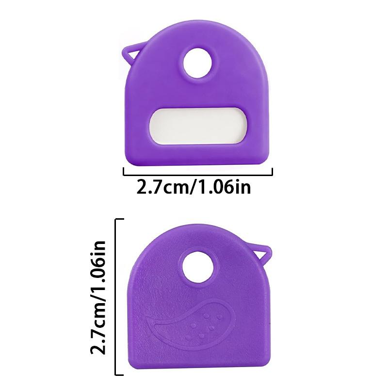20Pcs Elastic Key Identifiers Protector Key Toppers Cover Soft Rubber Colored Key Caps Covers Diy Accessories