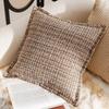 11X11/11X11CM Cream Brown Throw Pillow Cover Luxury Nordic Stamping Waist Cushion Cover Decor Home Decorative Pillowcase 1116