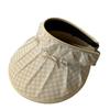 Summer New anti-UV Sun Hat for Women, Korean Style, Fashionable and Versatile, Sun-blocking, Face-slimming, Open-top Hat