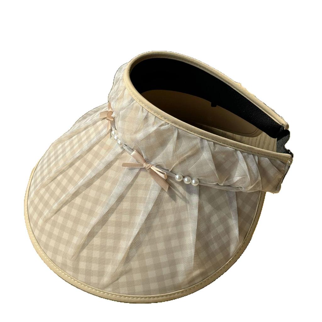 Summer New anti-UV Sun Hat for Women, Korean Style, Fashionable and Versatile, Sun-blocking, Face-slimming, Open-top Hat