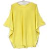 L'Appartement 22Stainless Steel Yellow Crew Neck Short Sleeve Knit Pullover Tops Not Written yellowUsed