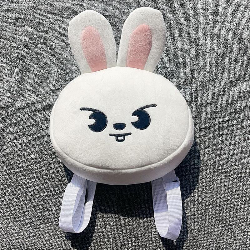 Stay Backpack Plush Bag Backpack Wolf Rabbit Piglet Bunny Cartoon Mini Backpack Chicken Fan Gift