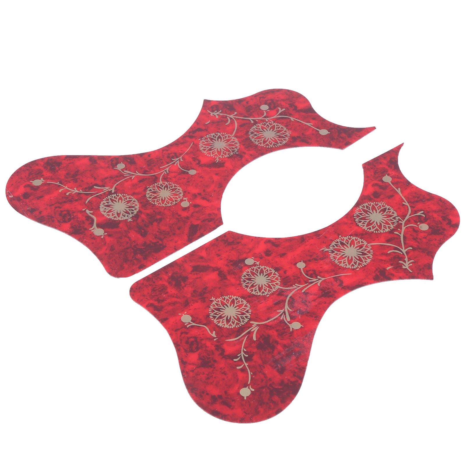 2 шт. Гитарный пикгард Пластиковая накладка-пикгард Набор аксессуаров Замена для акустической красный