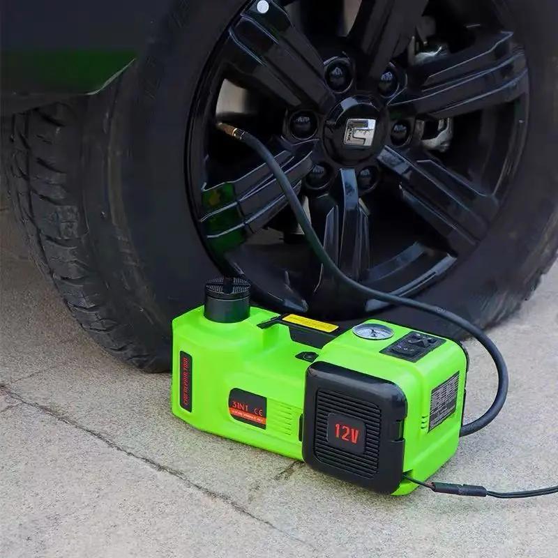 Multifunctional Vehicle Electric Jack 12V RV 5T Hydraulic Off-road with Air Pump Wrench