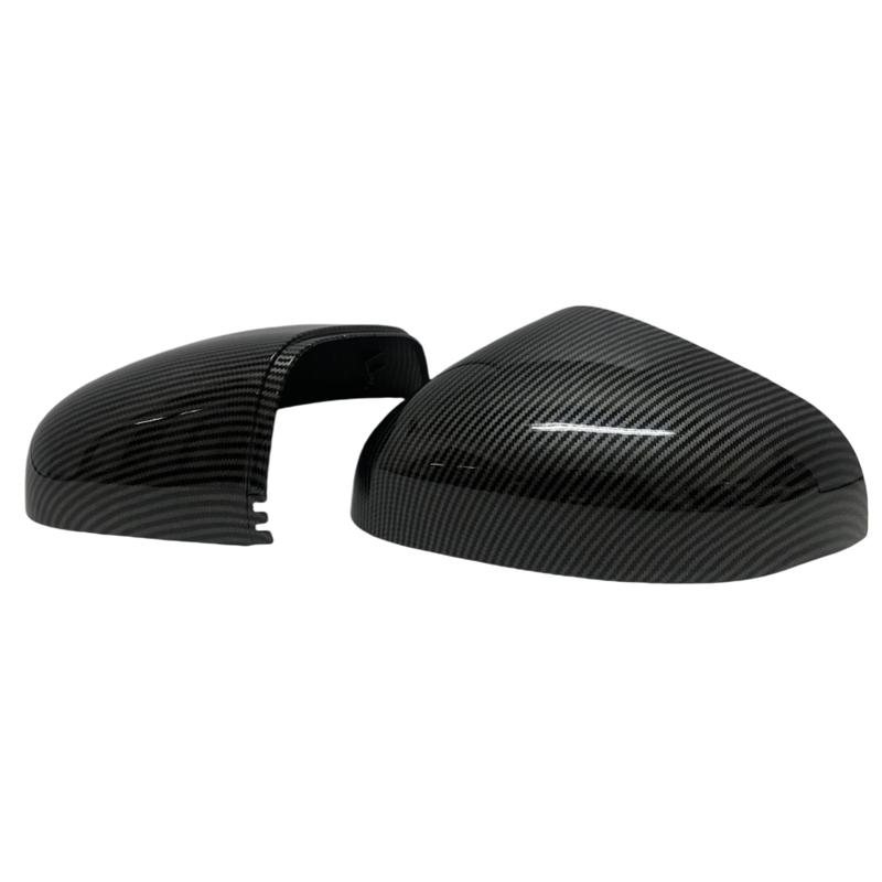 Car Decoration Door Mirror Shell For Ford Puma Years -2024 Carbon Fiber Glossy Black Car Rearview Accessories