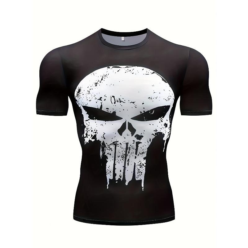 Men's 3D Printed T-Shirt Muscle Pattern Print Outdoor Fitness Breathable Quick Drying Sports Short Sleeve O-Neck Pullover Casual Top