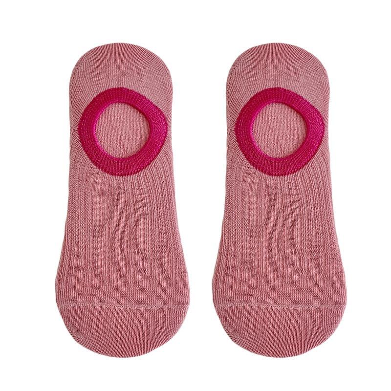 5 Pairs of Socks Women's Summer Thin Rubber Does Not Fall Off The Heel Short Boat Socks Tide Wind Sweet Macaron Colour