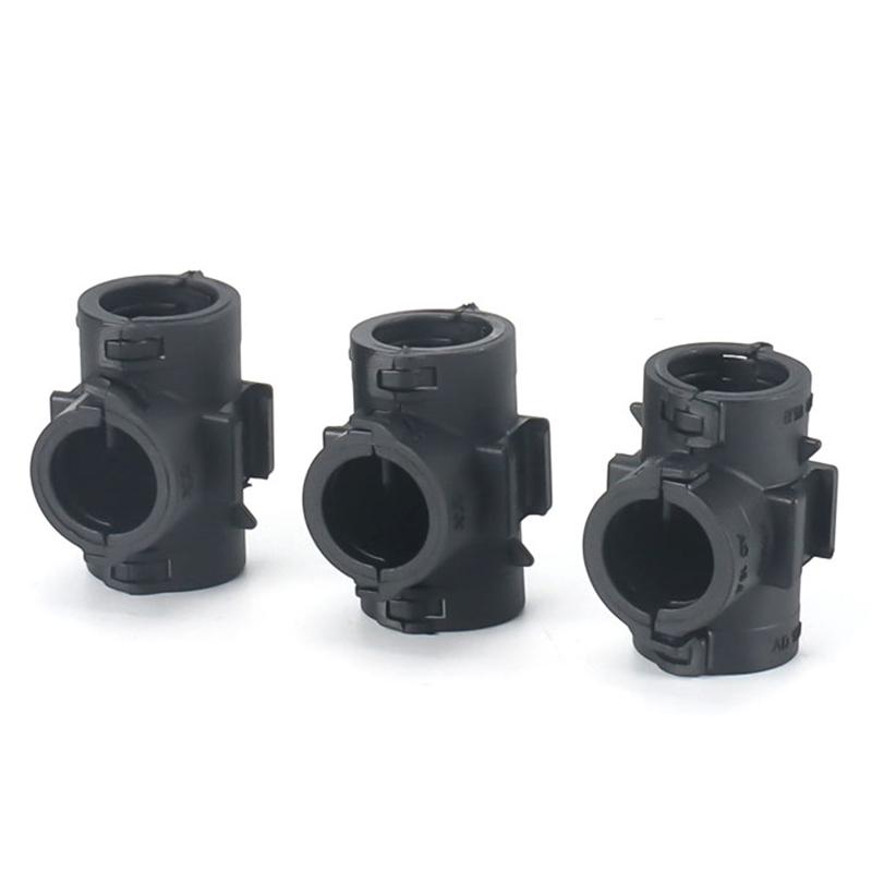 5 szt. Trójnikowy w kształcie litery T, trójnikowy w kształcie litery Y, plastikowy, karbowany, otwierany, opaska do wiązki przewodów samochodowych, reduktor równej średnicy, rozdzielnik