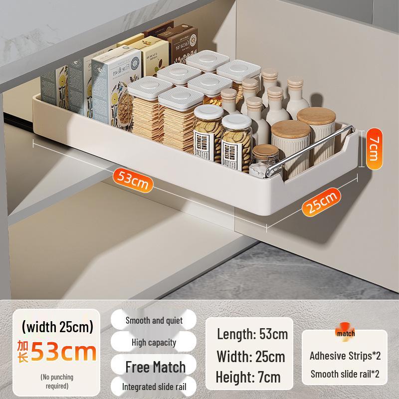 Kitchen Sink Pull-Out Basket Organizer Drawer
